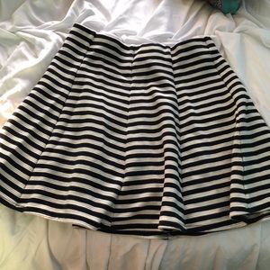 Black and white skater skirt